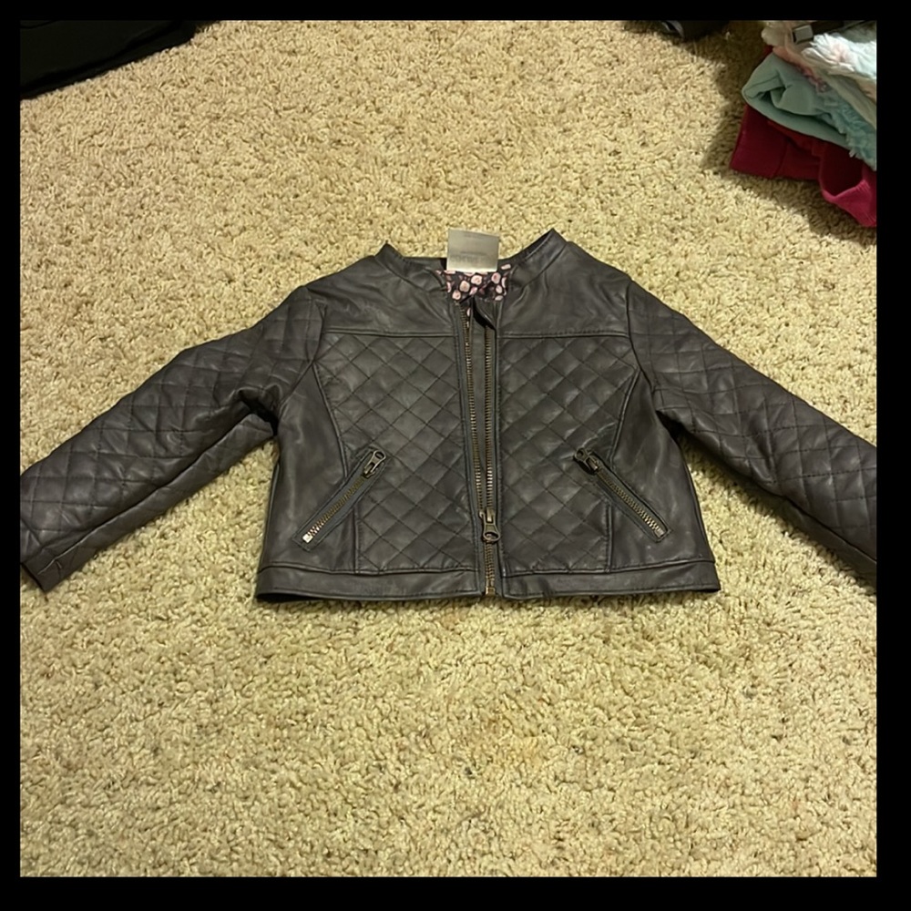 Leather coat